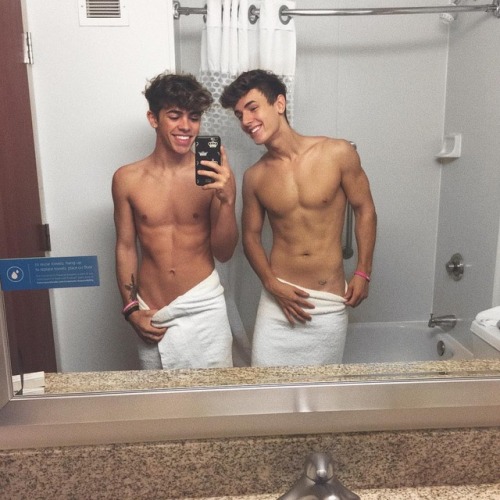 guytography: Mikey Barone & Bryce Hall.More of Mikey here. More of Bryce here.