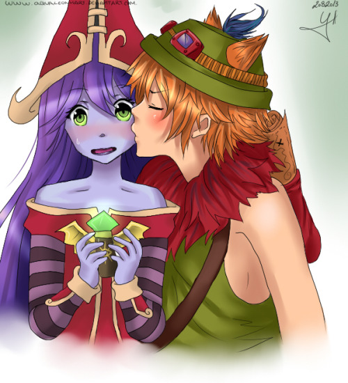xryz:  TeemoxLulu - League of Legends by ~AquaLeonhart