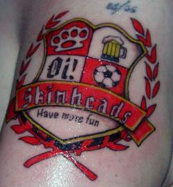 dirtykunt88:  Beer, football, oi music and violence - the only thing missing is smoking 