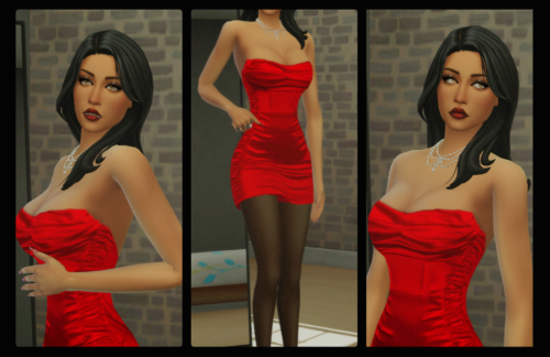 mellamotz:  hair / dress* / necklace / stockings* / rings / heels (leather pumps