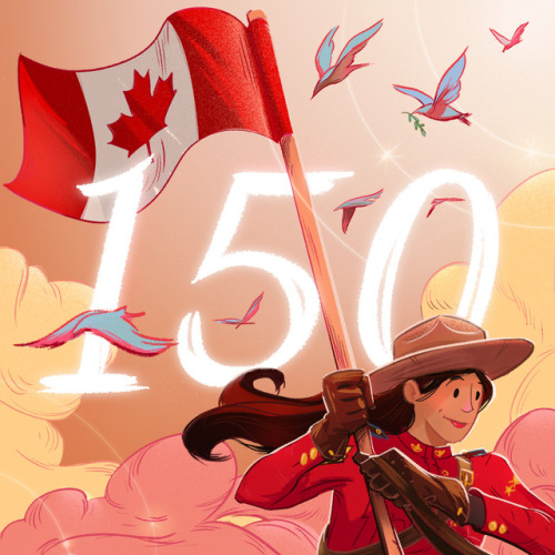 I did this for a gif we did as #pocketknifecreative for #Canada150 Check out all the amazing artists