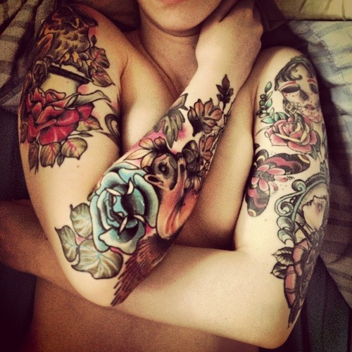 itattoobabes:  with tattoos with tattoos with ink tatts girls girls