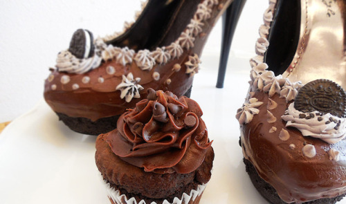 archiemcphee:  Let’s check in on the decadent, completely inedible, yet perfectly wearable shoes from The Shoe Bakery (previously featured here). The Orlando, Florida-based company is run by Chris Campbell, who loves both shoes and sweets so much that