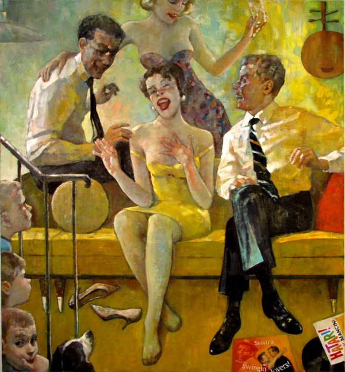grundoonmgnx:   Mike Cockrill, Hatari, 2008-2009 Oil on canvas, 72 x 66 in 