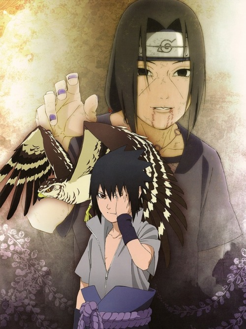 uchihasasukerules:Itachi Uchiha and Sasuke Uchiha || Official images of calendars  