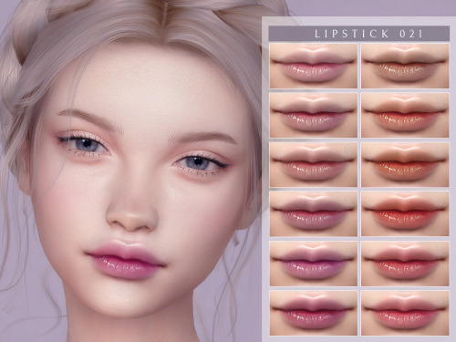 Lipstick 021• Female• Toddler to Elder• 24 colors• Compatible with sliders• HQ compatibleT.O.UDo not