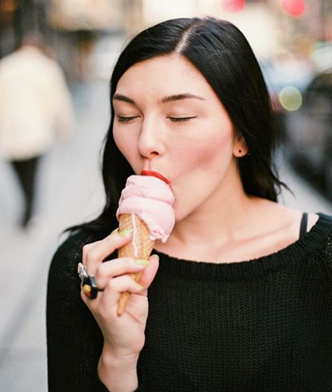 Good to the last drop #carmencitalab #newyorkmodels #superia400 #gelato #cheadsmagazine #filmisalive