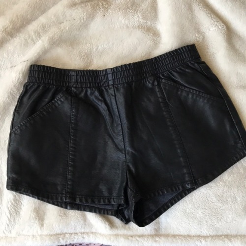 I just added this listing on Poshmark: Velvet Thorn Faux Leather Black Shorts. poshmark.com/