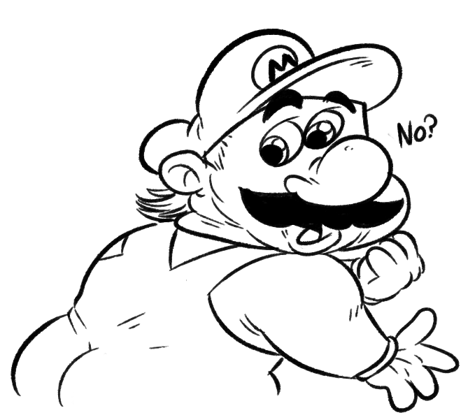 phillip-bankss:  screen-cap redraws of hotel mario