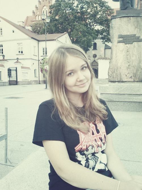 individual-thoughtpatterns: Just me, looking retarded as usual, in a shirt of my favourite band. // 