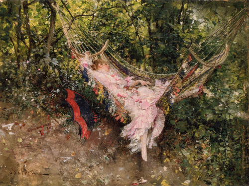 Girl in hammock,1873Giovanni Boldini