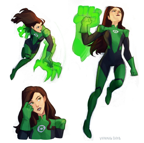 viivus:  Somehow I thought drawing Green Lantern Asami Sato would be a great idea. Help I’ve lost control of my life 