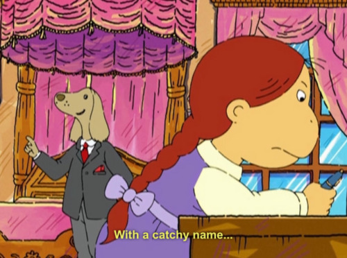 taco-bell-rey:Remember that episode of Arthur when Muffy was trying to come up with a new fashion tr