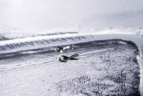 neffelo:  bloodymagnum:  Fairchild Republic A-10 Thunderbolt II / Warthog   The A-10 is being used during exercise Cool Snow Hog ‘82-1. Photographer’s Name: SSGT Bill Thompson. Location: KOTZEBUE AIR STATION. Date Shot: 3/8/1982. Date Posted: unknown.