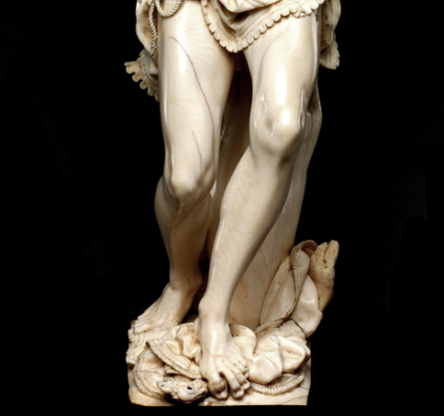 martyr-eater:Saint Sebastian, 17th century ivory.