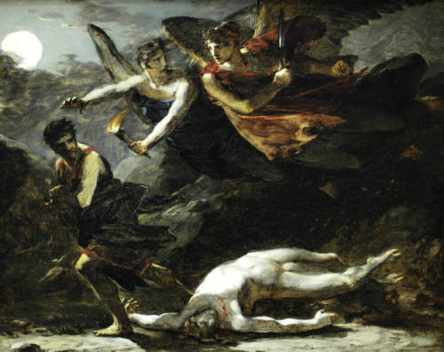 Justice and Divine Vengeance pursuing Crime (study), 1808, Pierre-Paul Prud'honMedium: oil,canvas