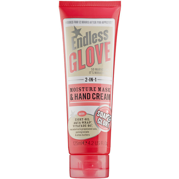 Soap & Glory Endless Glove 2-In-1 Moisture Mask & Hand Cream ❤ liked on Polyvore (see more hydrating masks)