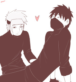 faiyuuhi:  I’m so freakin’ late to the party.  Day 5: Swapping clothes———————— Yamato: Is this how you do that eye smile thing?Kakashi: How do you do that look where it looks like your smiling but really you’re not…. 