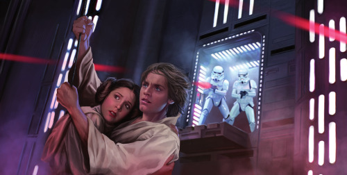 airyairyquitecontrary:  alwaysstarwars:  Wonderful art by Magali Villeneuve  I really love the last one - a moment of quiet reflection for Leia, with unshed tears in her eyes. We never really get time in the movies to see Leia mourn for Alderaan, her