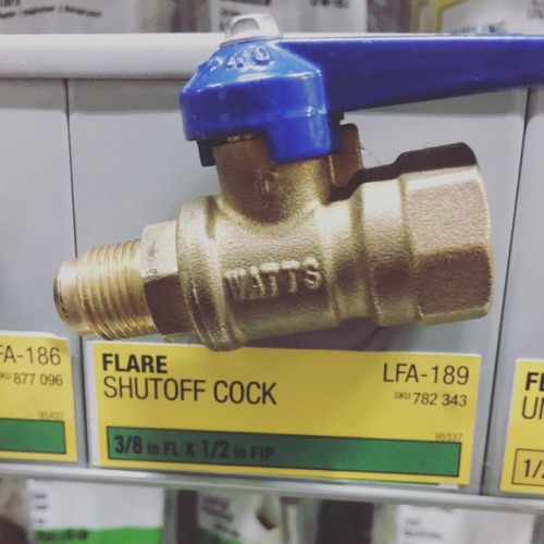 Apparently you can just shut it off with this. #HomeDepot is my new favorite. (at The Home Depot)