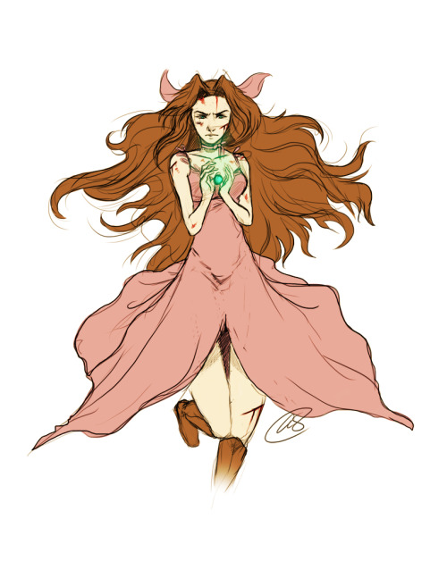 qlaxdraws: Based off xradiosity‘s Badass Aerith Role Swap ( ; v ;) I really wanted to mak