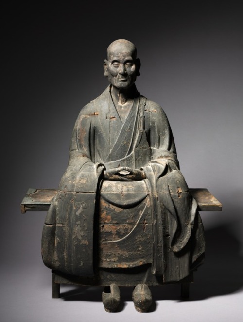 cma-japanese-art:Portrait of Hottō Enmyō Kokushi, 1286, Cleveland Museum of Art: Japanese ArtHottō E
