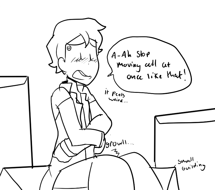 omg i l ove that idea, connor just trying to do the case like normal and suddenly