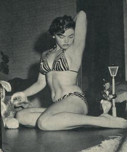 theshinyboogie:  Laura Raynair Sir, February 1957 