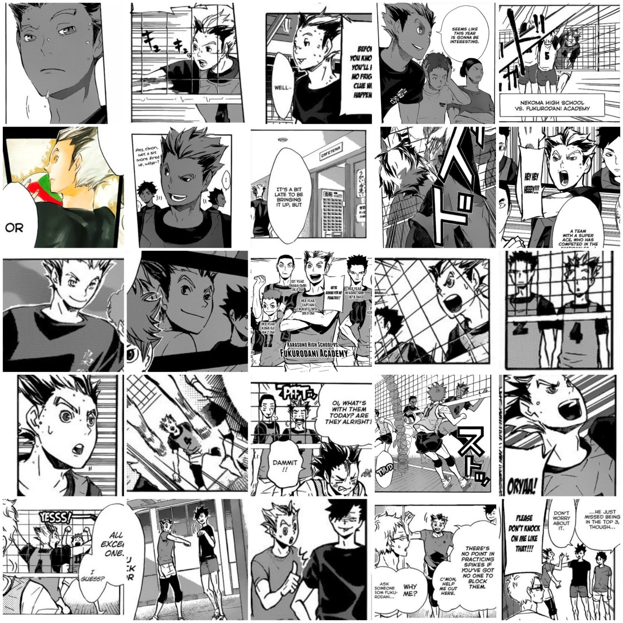 mausalen:  I fucking did it, 243 panels in total Bokuto’s appearances in the manga.