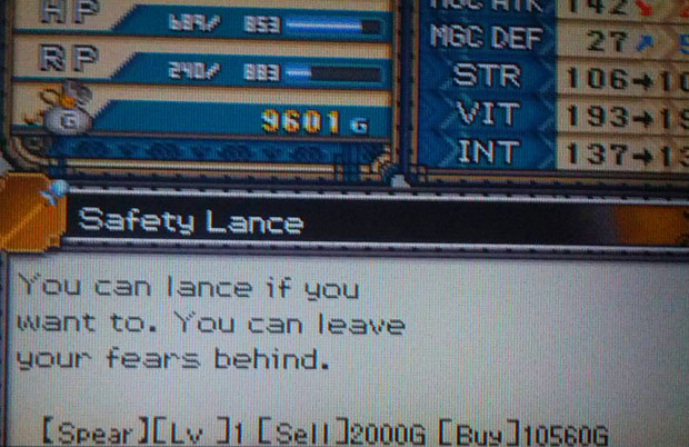 Is it safe to lance? Just a fun screenshot from Rune Factory 3 that popped up on Tumblr today, courtesy of CD-ROMantic. Oh, and a reminder that Rune Factory 4 is coming out July 19, hopefully with more jokes like this one.
BUY Rune Factory 4,...