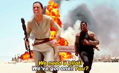aarontaylorjohnson:  Rey’s a self-sufficient scavenger, who can speak various languages,
