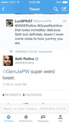 msrenaenicole:  BAHAHAHAHA.  oh Seth its a good thing you aren&rsquo;t on Tumblr!