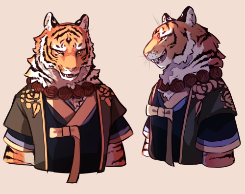 tiger tabaxi npc from our campaign!! she may have kidnapped dau do but she’s very cool :)