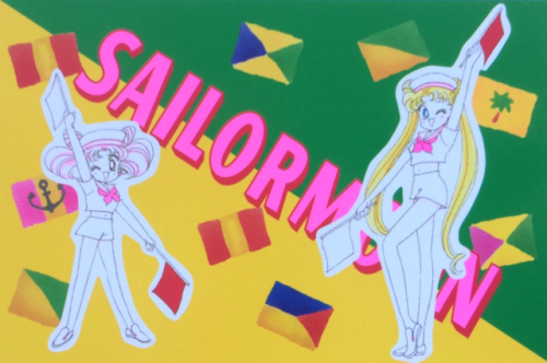 animenostalgia:Art from a Sailor Moon manga furoku stationery set 