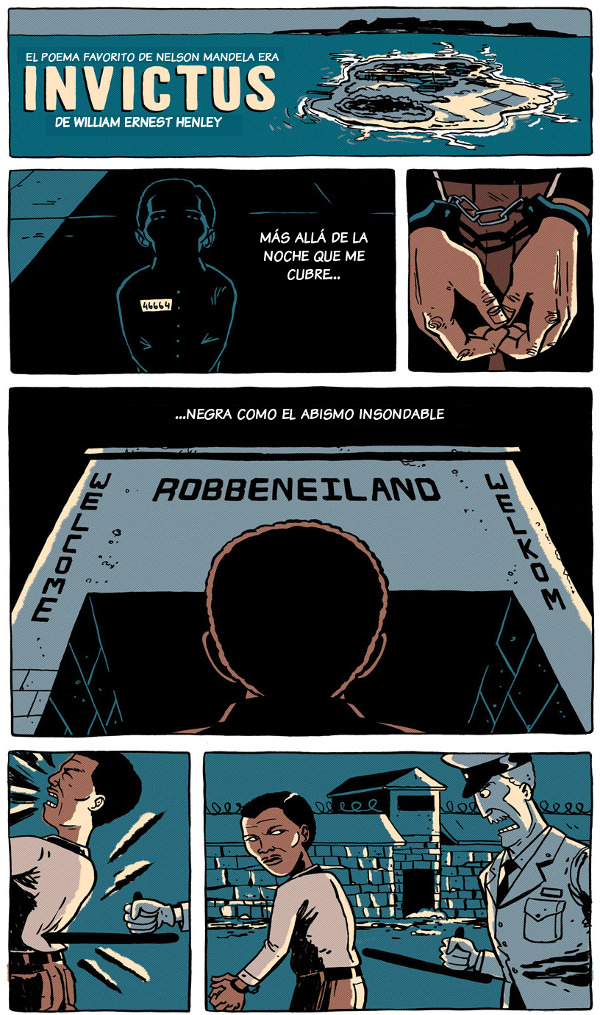 finofilipino:  Invictus: Un tributo a Nelson Mandela. Original en inglés: Zen Pencils.