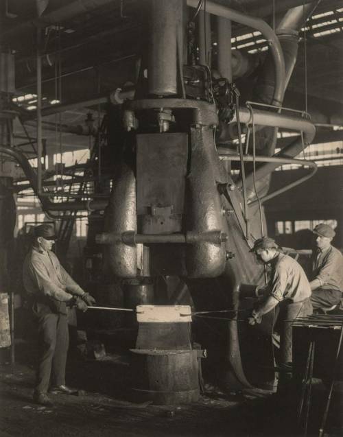 the1920sinpictures:1927 Forging die blocks, Ford Plant by Charles Sheeler. From Liveauctioneers.