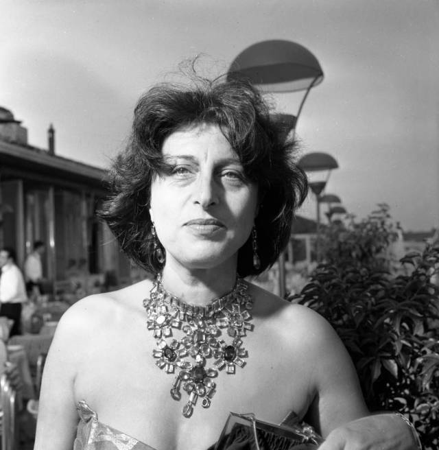 Anna Magnani at the Film Art Exhibition - Mostra di arte cinematografica