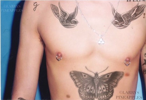 larryspineapple-nsfw:  harry with nipple piercings. 