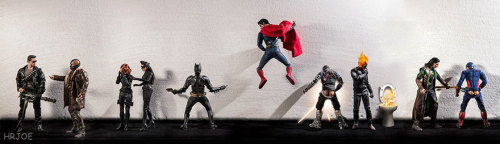 extraordinarycomics:  The Secret Life Of Superhero Toys Created By Edy Hardjo.