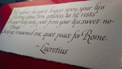 sachete:Quote from Lucretius’ On the Nature of Things.