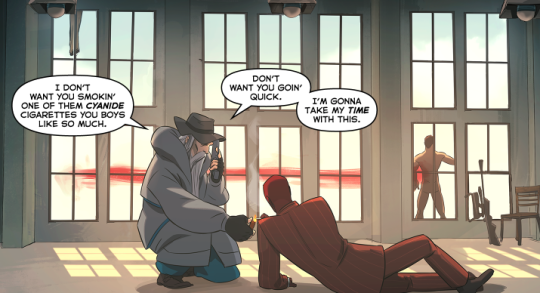 RED and BLU Spy’s Conversation