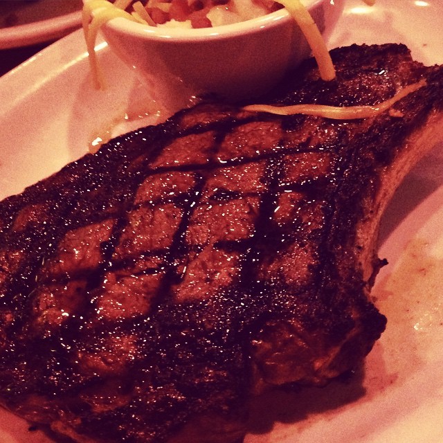 The Burger Beast 20 Oz Bone in Ribeye Steak From Texas Roadhouse 