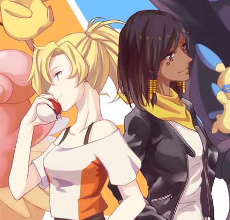 overbutts:  Pharah and Mercy 