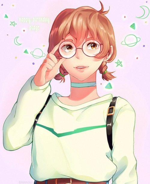 mikanchii: pretty-fied the birthday girl! belated happy birthday pidge ✨