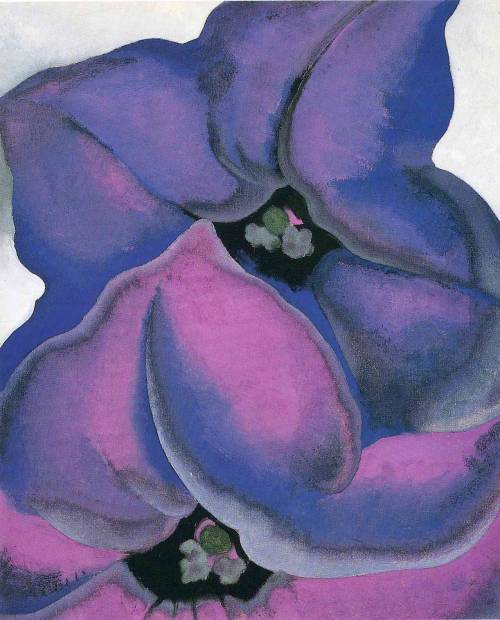 Purple Petunias, 1925, Georgia O'Keeffehttps://www.wikiart.org/en/georgia-o-keeffe/purple-petunias