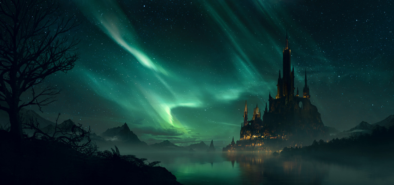 fantasy-art-engine:  The Northern Citadel by Toby Lewin