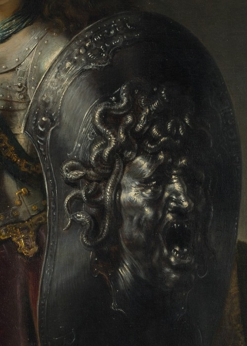 gehinnom: tirant: Bellona (detail), by Rembrandt gpoy