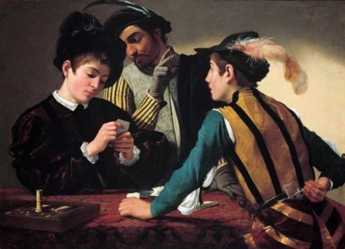 Les Tricheurs, Caravaggio, 1594.
