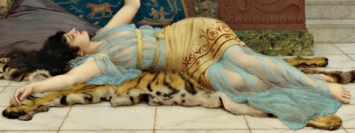 antique-royals: John William Godward  (1861 –1922) me recovering from the school wee