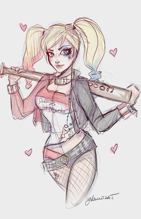 Suicide Squad Harley Sketch by NoFlutter